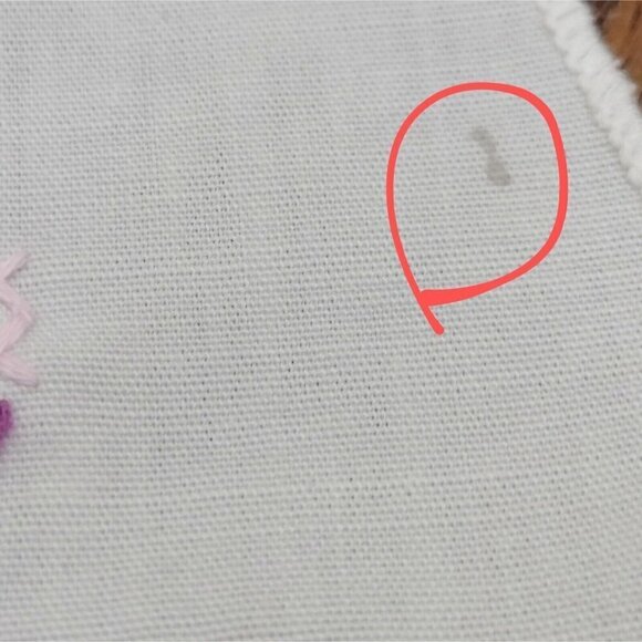 Vintage Handmade Cross Stitch Table Runner Dresser Scarf Floral Flower Spring 14 - Picture 5 of 8